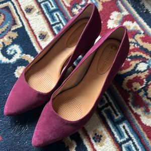 Wine colored heels